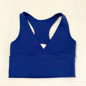 Royal blue crop top